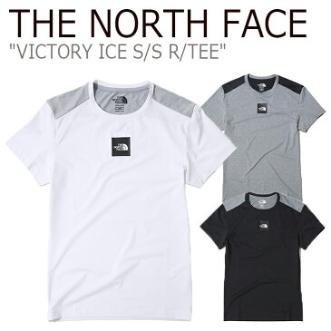 ノースフェイス Tシャツ THE NORTH FACE メンズ レディース VICTORY ICE S/S R/TEE ビクトリー アイス ショートスリーブT 半袖 ボックスロゴ WHITE CHARCOAL BLACK ホワイト チャコール ブラック NT7UK12J/K/L ウェア 【中古】未使用品