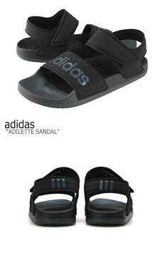 アディダス サンダル adidas メンズ レディース ADILETTE SANDAL アディレット サンダル BLACK ブラック F35417 シューズ 【中古】未使用品