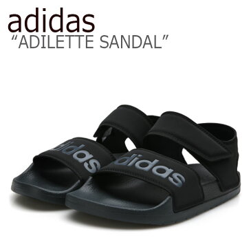 アディダス サンダル adidas メンズ レディース ADILETTE SANDAL アディレット サンダル BLACK ブラック F35417 シューズ 【中古】未使用品