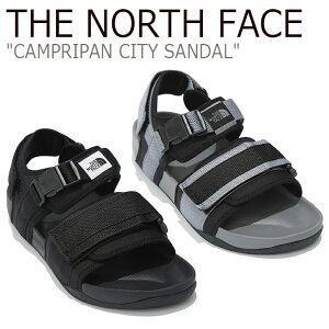 ノースフェイス サンダル THE NORTH FACE メンズ レディース CAMPRIPAN CITY SANDAL キャンプリパン シティーサンダル スポーツサンダル BLACK GRAY ブラック グレー NS98K14A/C シューズ 【中古】未使用品