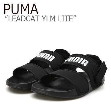 プーマ サンダル PUMA メンズ レディース PUMA×HYUNA LEADCAT YLM LITE プーマ×ヒョナ リードキャット YLM ライト BLACK ブラック 37073301 シューズ 【中古】未使用品