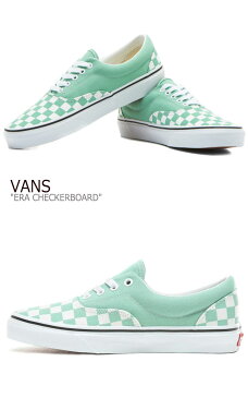 バンズ エラ スニーカー VANS メンズ レディース ERA CHECKERBOARD エラ チャッカーボード NEPTUNE GREEN ネプチューングリーン TRUE WHITE トゥルーホワイト VN0A38FRVOV シューズ