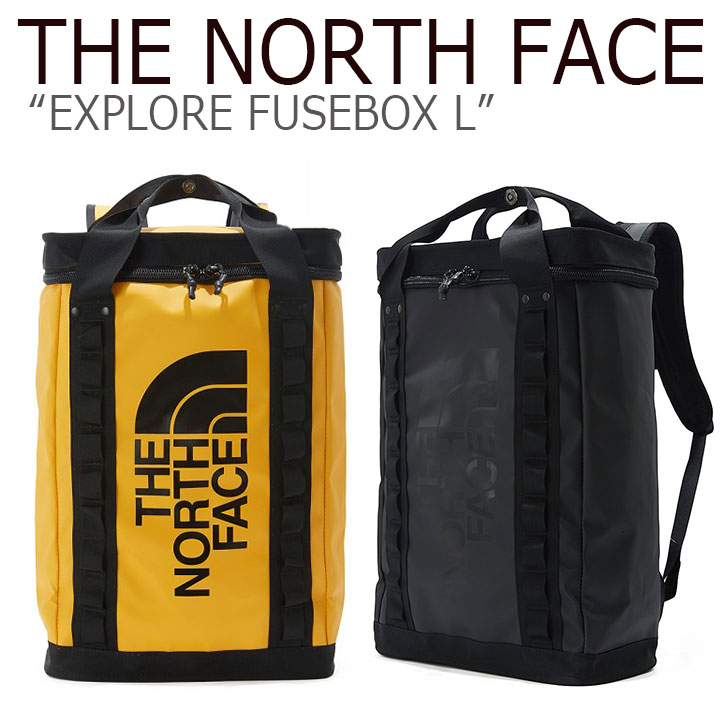 ノースフェイス バックパック THE NORTH FACE メンズ レディース EXPLORE FUSEBOX L エクスプロー ヒューズボックス L BLACK YELLOW ブラック イエロー NM2DK63A/B バッグ 【中古】未使用品