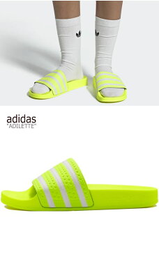 アディダス サンダル adidas メンズ レディース ADILETTE SANDAL アディレッタ サンダル YELLOW イエロー EE6182 シューズ 【中古】未使用品