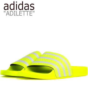 アディダス サンダル adidas メンズ レディース ADILETTE SANDAL アディレッタ サンダル YELLOW イエロー EE6182 シューズ 【中古】未使用品