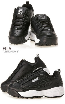 フィラ ディスラプター スニーカー FILA メンズ レディース DISRUPTOR 3 ディスラプター3 BLACK ブラック WHITE ホワイト FS1HTB1223X シューズ