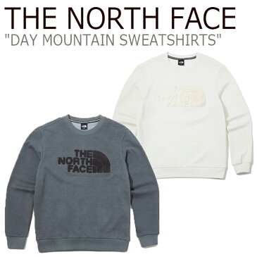 ノースフェイス トレーナー THE NORTH FACE メンズ DAY MOUNTAIN SWEATSHIRTS デー マウンテン スウェットシャツ GRAY グレー CREAM クリーム NM5MK50A/B ウェア 【中古】未使用品