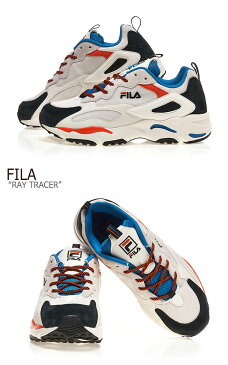 フィラ レイ スニーカー FILA メンズ レディース RAY TRACER レイ トレイサー WHITE BLUE ホワイト ブルー FS1RIB3213X シューズ