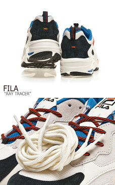 フィラ レイ スニーカー FILA メンズ レディース RAY TRACER レイ トレイサー WHITE BLUE ホワイト ブルー FS1RIB3213X シューズ