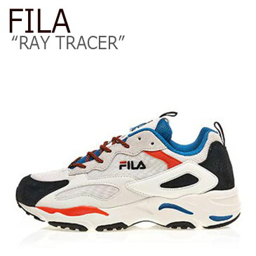 フィラ レイ スニーカー FILA メンズ レディース RAY TRACER レイ トレイサー WHITE BLUE ホワイト ブルー FS1RIB3213X シューズ