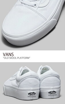 バンズ オールドスクール VANS レディース OLD SKOOL PLATFORM オールドスクール プラットフォーム TRUE WHITE トゥルーホワイト VN0A3B3UW00 シューズ