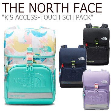 ノースフェイス バックパック THE NORTH FACE メンズ レディース K'S ACCESS-TOUCH SCH PACK アクセス タッチ スクールパック CHARCOAL チャコール NAVY ネイビー LILAC ライラック WHITE ホワイト NM2DL00R/S/T/U バッグ 【中古】未使用品