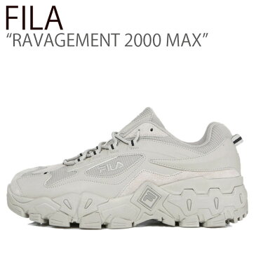 フィラ スニーカー FILA メンズ レディース RAVAGEMENT 2000 MAX ラビージメント 2000 マックス GRAY グレー FS1HTB3152X シューズ 【中古】未使用品