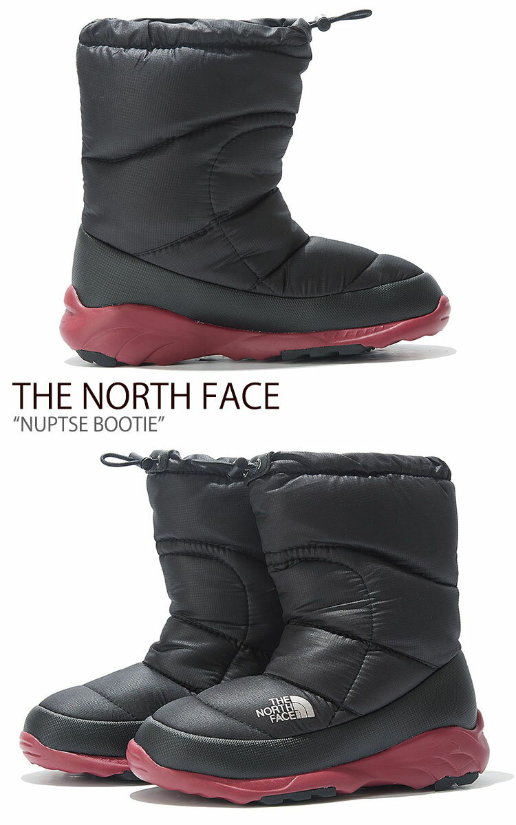 ノースフェイス ブーツ THE NORTH FACE レディース NUPTSE BOOTIE ヌプシ ブーティ BLACK ブラック NS99K71B/K シューズ 【中古】未使用品