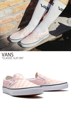 バンズ スリッポン スニーカー VANS レディース CLASSIC SLIP-ON CHECKERBOARD クラシック スリッポン チェッカーボード PINK ピンク VN0A4BV3X0A FLVNAS1U10 シューズ