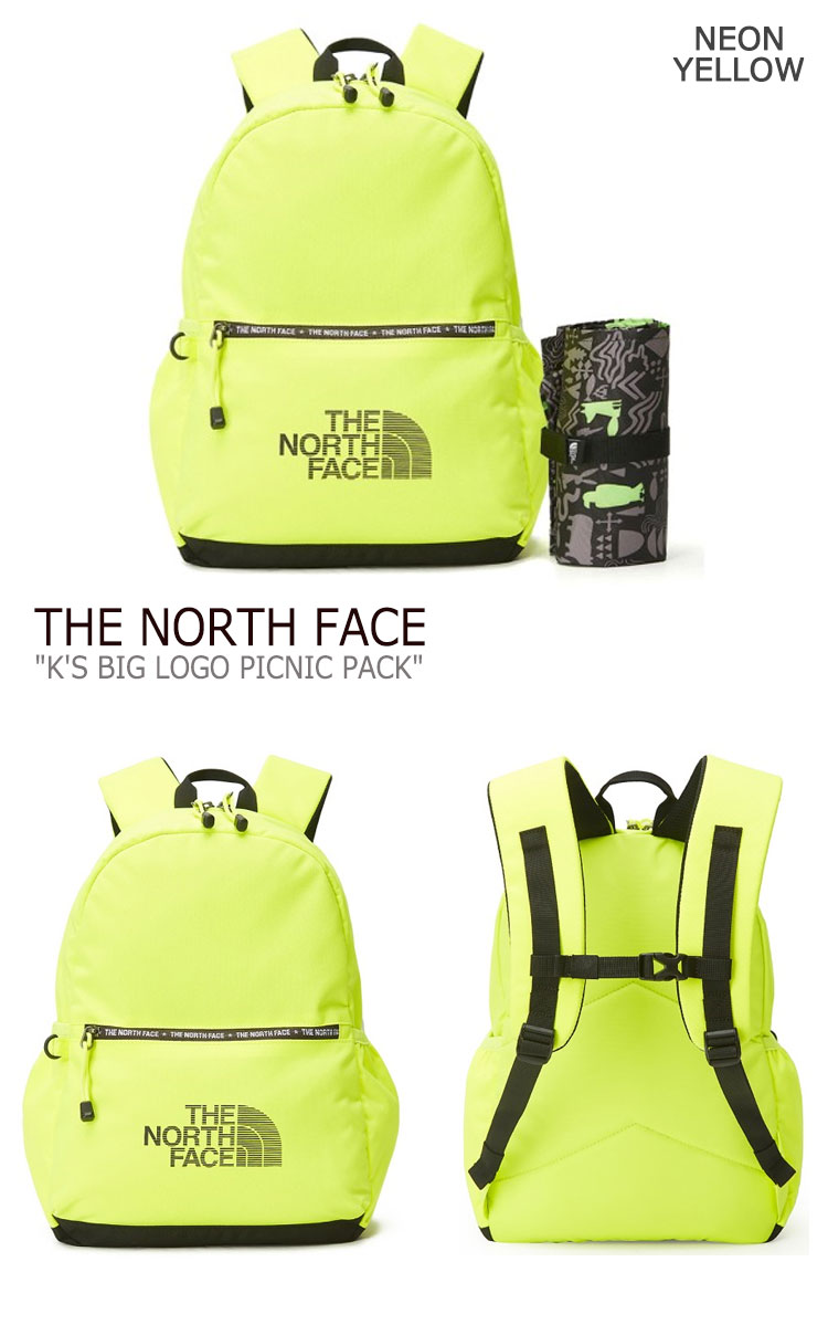 ノースフェイス バックパック THE NORTH FACE メンズ レディース K'S BIG LOGO PICNIC PACK ビッグ ロゴ ピクニック パック 全3色 NM2DL09R/S/T バッグ 【中古】未使用品