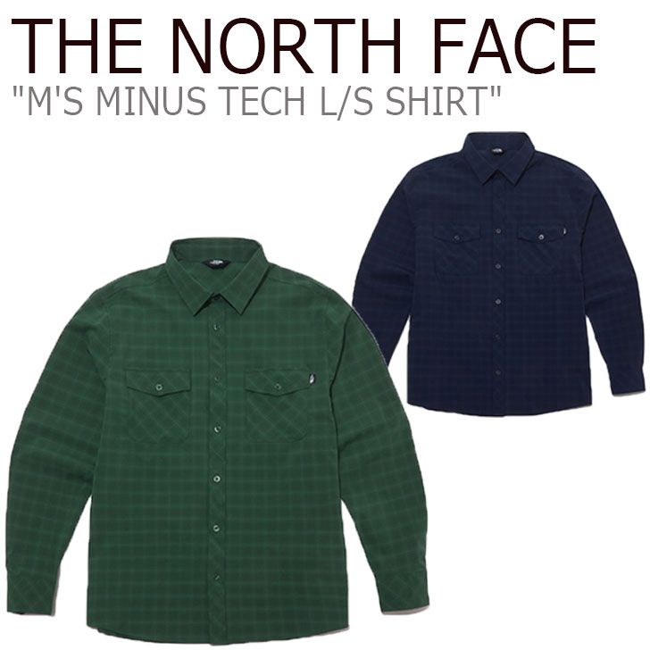 ノースフェイス シャツ THE NORTH FACE メンズ M'S MINUS TECH L/S SHIRT マイナス テック ロングスリーブシャツ GREEN グリーン NAVY ネイビー NH8LL00A/B ウェア 【中古】未使用品