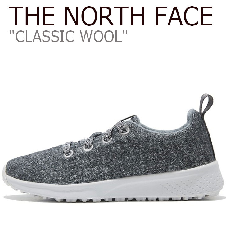 ノースフェイス スニーカー THE NORTH FACE メンズ レディース CLASSIC WOOL クラシック ウール GRAY グレー NS93K63K シューズ 【中古】未使用品