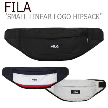 フィラ ボディバッグ FILA メンズ レディース SMALL LINEAR LOGO HIPSACK スモール リニア ロゴ ヒップサック BLACK ブラック WHITE ホワイト CREAM クリーム FS3BCC5322X バッグ