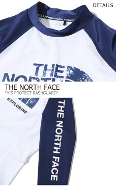 ノースフェイス 水着 THE NORTH FACE メンズ M'S PROTECT RASHGUARD プロテクト ラッシュガード WHITE ホワイト NT7XK00C ウェア 【中古】未使用品