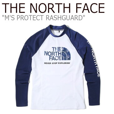 ノースフェイス 水着 THE NORTH FACE メンズ M'S PROTECT RASHGUARD プロテクト ラッシュガード WHITE ホワイト NT7XK00C ウェア 【中古】未使用品