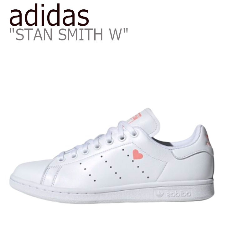 アディダス スタンスミス スニーカー adidas メンズ レディース STAN SMITH W スタン スミス WHITE ホワイト PINK ピンク FW6227 シューズ 【中古】未使用品