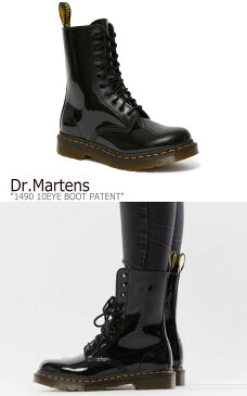 ドクターマーチン スニーカー Dr.Martens メンズ レディース 1490 10EYE BOOT PATENT 25277001 1490 10ホール ブーツ パテント BLACK ブラック 25277001 シューズ 【中古】未使用品