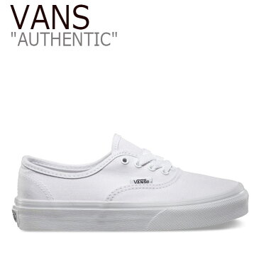 バンズ オーセンティック スニーカー VANS キッズ AUTHENTIC オーセンティック TRUE WHITE トゥルーホワイト VN000WWXENS シューズ