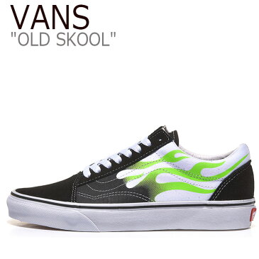 バンズ オールドスクール スニーカー VANS メンズ OLD SKOOL FLAME オールド スクール フレイム BLACK ブラック WHITE ホワイト VN0A4U3BXEY シューズ