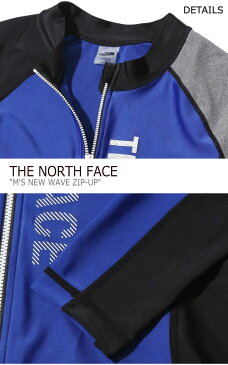 ノースフェイス 水着 THE NORTH FACE メンズ M'S NEW WAVE ZIP-UP ニュー ウエーブ ラッシュガード ジップアップ BLUE ブルー NJ5JK07L ウェア 【中古】未使用品