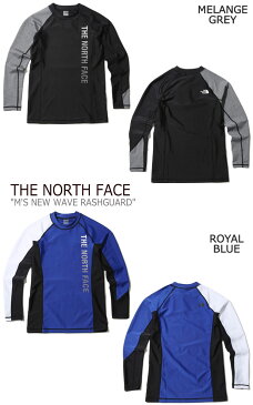 ノースフェイス 水着 THE NORTH FACE メンズ M'S NEW WAVE RASHGUARD ニュー ウエーブ ラッシュガード BLUE ブルー BLACK ブラック GREY グレー NT7TK03J/K/L ウェア 【中古】未使用品