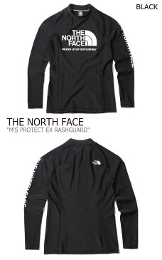 ノースフェイス 水着 THE NORTH FACE メンズ M'S PROTECT EX RASHGUARD プロテクト EX ラッシュガード BLACK ブラック NT7XK02A ウェア 【中古】未使用品