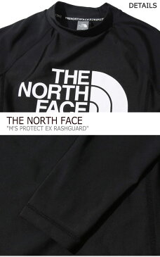 ノースフェイス 水着 THE NORTH FACE メンズ M'S PROTECT EX RASHGUARD プロテクト EX ラッシュガード BLACK ブラック NT7XK02A ウェア 【中古】未使用品