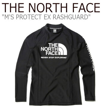 ノースフェイス 水着 THE NORTH FACE メンズ M'S PROTECT EX RASHGUARD プロテクト EX ラッシュガード BLACK ブラック NT7XK02A ウェア 【中古】未使用品