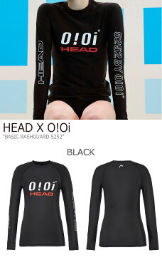 オアイオアイ 水着 HEAD X 5252 by O!Oi レディース LOGO BASIC RASHGUARD ヘッド ロゴ ベーシック ラッシュガード BLACK NAVY YELLOW ブラック ネイビー イエロー JOQJH19201BKX/YEN/WHX ウェア