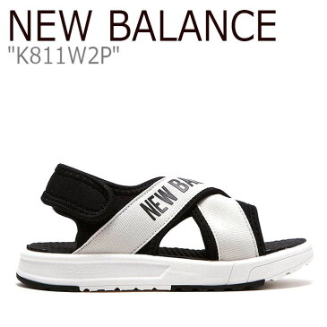 ニューバランス 811 サンダル New Balance キッズ WHITE ホワイト K811W2P FLNB9S2KP1 シューズ 【中古】未使用品