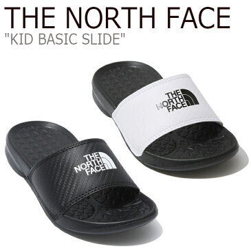 ノースフェイス サンダル THE NORTH FACE キッズ KID BASIC SLIDE ベーシック スライド ビーチサンダル WHITE ホワイト BLACK ブラック NS96K12C/D シューズ 【中古】未使用品