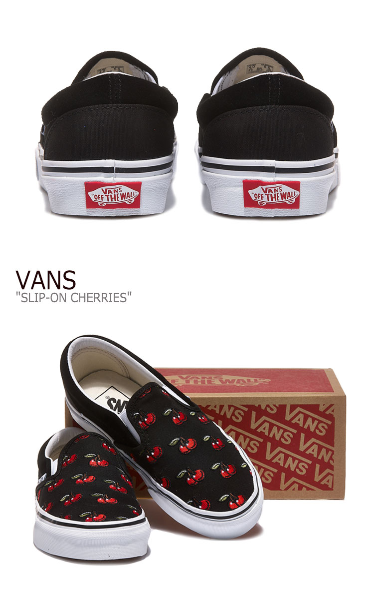 バンズ スリッポン スニーカー Vans メンズ レディース メンズ靴 Slip On Vn0a4u38l6m Cherries ブラック Black スリッポン チェリー Black ブラック Vn0a4u38l6m シューズ Upsukeヴァンズ Vans バンズスリッポン バンズスリップオン スリップオン バンズslipon バンズ