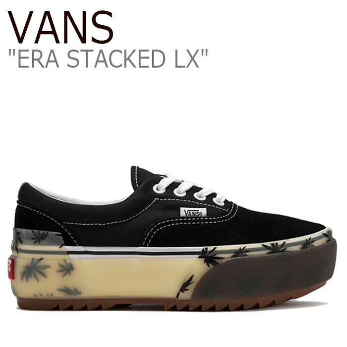 バンズ エラ スニーカー VANS レディース ERA STACKED LX エラ スタック LX PALM BLACK パームブラック VN0A4U4CXA5 シューズ