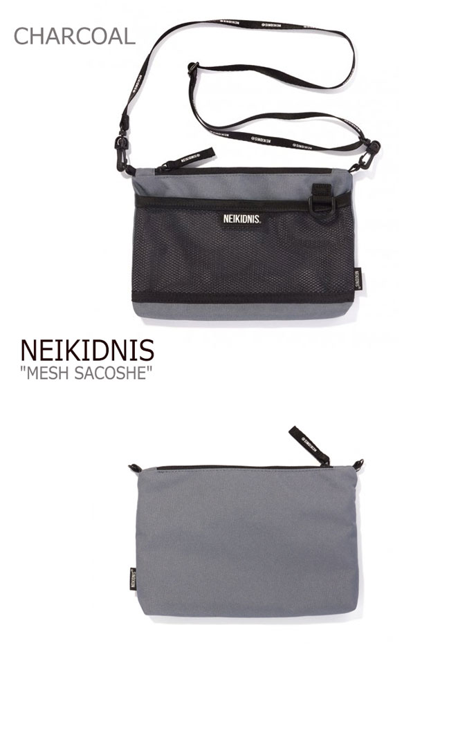 ネイキドニス サコッシュ NEIKIDNIS 正規販売店 メンズ レディース MESH SACOSHE メッシュ サコッシュ WHITE ホワイト CHARCOAL チャコール AQUA アクア ORANGE オレンジ INDI インディ PINK ピンク LIGHT ライト BEIGE ベージュ 043MSC01/02/03/04/05/07 バッグ