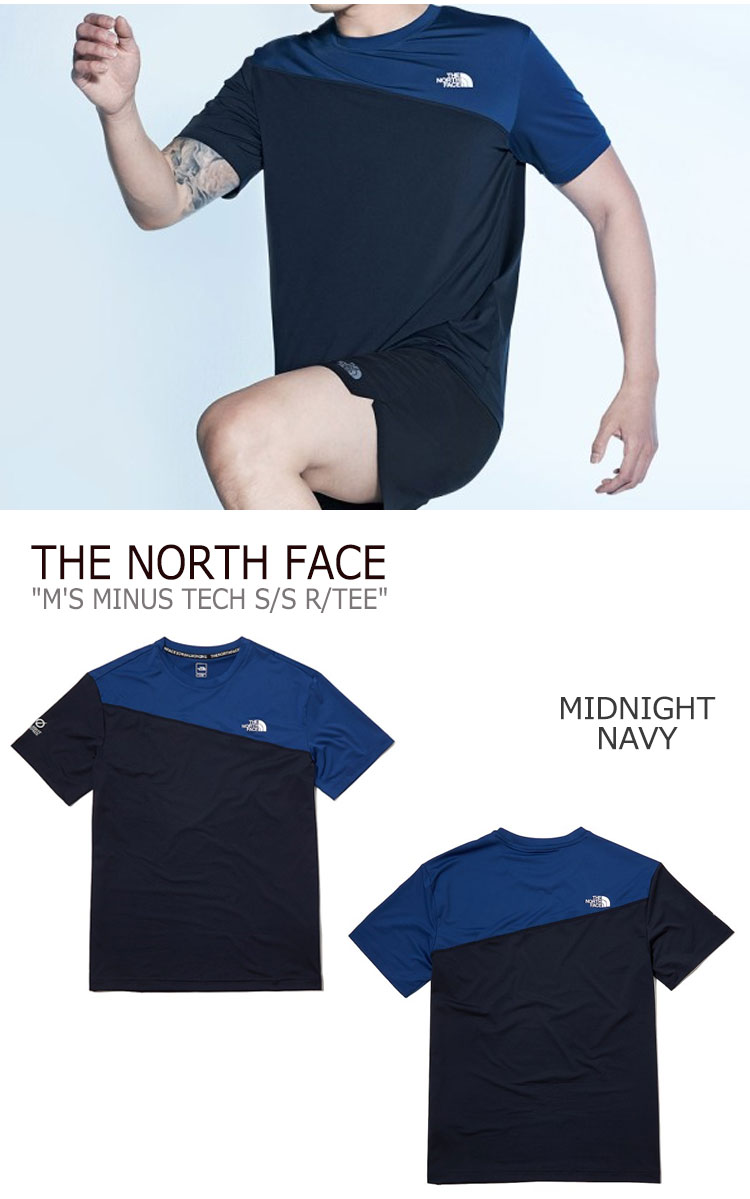 ノースフェイス Tシャツ THE NORTH FACE メンズ M'S MINUS TECH S/S R/TEE マイナス テック ショートスリーブ ラウンドTEE NAVY ネイビー BLACK ブラック LEMONADE レモネード NT7UL05A/B/C ウェア 【中古】未使用品