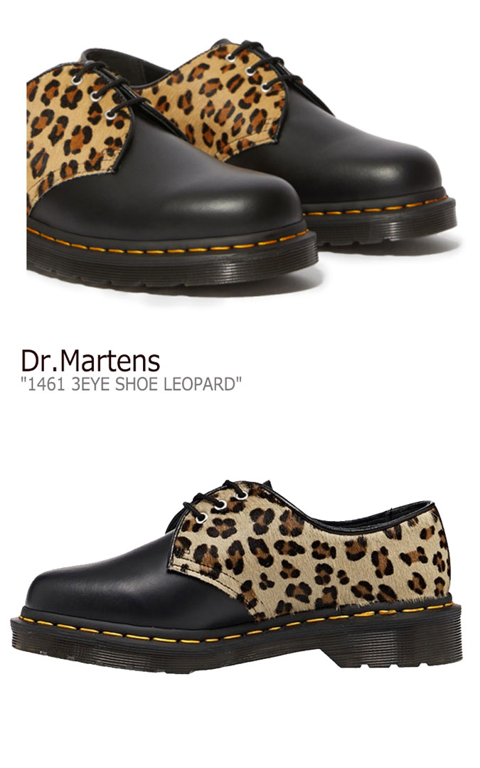 ドクターマーチン スニーカー Dr.Martens レディース 1461 3EYE SHOE LEOPARD 1461 3ホール シュー レオパード BLACK ブラック 25150001 シューズ【中古】未使用品