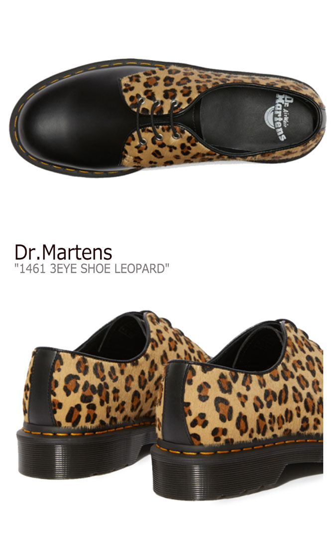 ドクターマーチン スニーカー Dr.Martens レディース 1461 3EYE SHOE LEOPARD 1461 3ホール シュー レオパード BLACK ブラック 25150001 シューズ【中古】未使用品