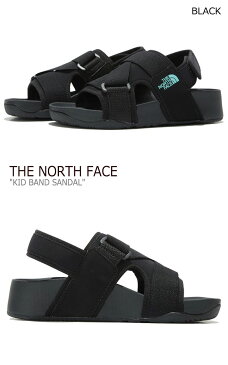 ノースフェイス サンダル THE NORTH FACE キッズ KID BAND SANDAL バンドサンダル BLACK ブラック NS96L20A シューズ 【中古】未使用品