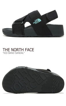 ノースフェイス サンダル THE NORTH FACE キッズ KID BAND SANDAL バンドサンダル BLACK ブラック NS96L20A シューズ 【中古】未使用品