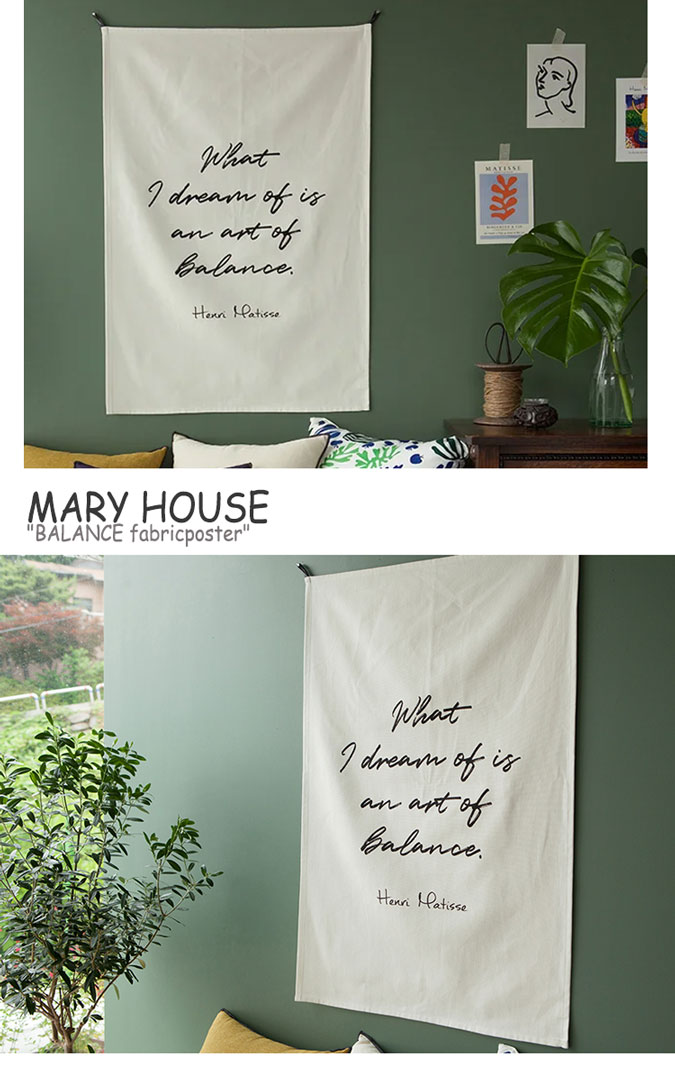 マリーハウス タペストリー MARY HOUSE BALANCE fabricposter バランス ファブリックポスター 韓国雑貨 ACC