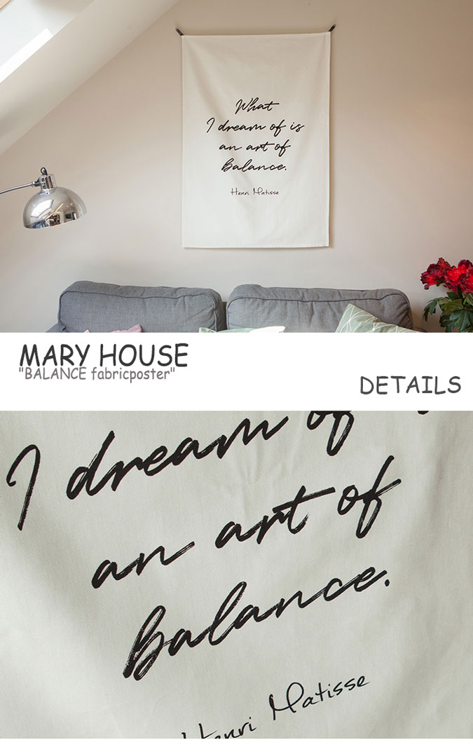 マリーハウス タペストリー MARY HOUSE BALANCE fabricposter バランス ファブリックポスター 韓国雑貨 ACC