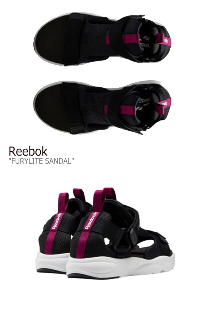 リーボック スポーツサンダル Reebok メンズ レディース FURYLITE SANDAL フューリーライト サンダル BLACK ブラック FU9295 シューズ 【中古】未使用品