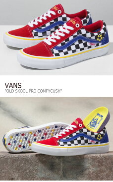 バンズ オールドスクール スニーカー VANS レディース OLD SKOOL PRO COMFYCUSH BRIGHTON ZEUNER オールド スクール プロ コンフィークッシュ ブライトン ジョイナー RED レッド BLUE ブルー VN000ZD4W891 シューズ