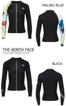 ノースフェイス 水着 THE NORTH FACE レディース W'S SURF-MORE ZIP UP サーフモア ジップアップ BLACK ブラック MALIBU BLUE マーブルブルー NJ5JL32J/K ウェア 【中古】未使用品